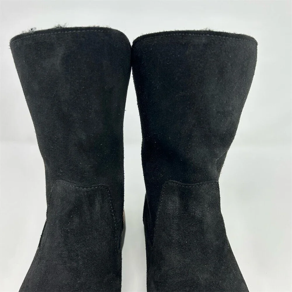 Birkenstock Uppsala Shearling Womens Mid-Calf Winter Boots Black Buckle EU 40 - Picture 6 of 11